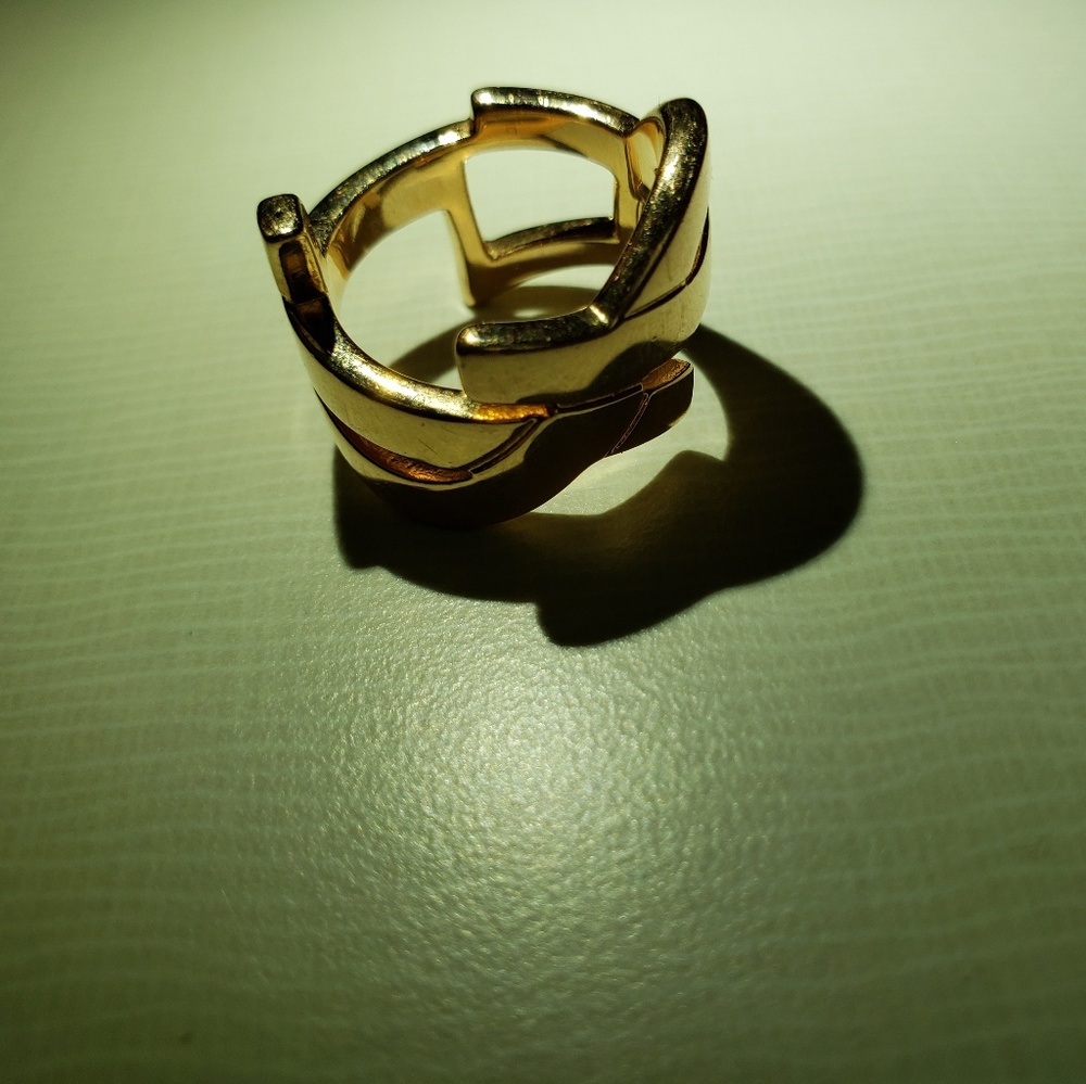 Rose gold Yves Saint Laurent ring
